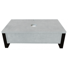 Тумба под раковину Grunge Loft 100 Бетон светлый с выдвижным ящиком Тумба под раковину Grunge Loft 100 Бетон светлый с выдвижным ящиком